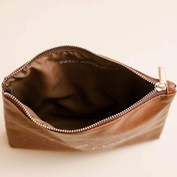 Faux Leather Makeup Bag - Picture 4 of 5